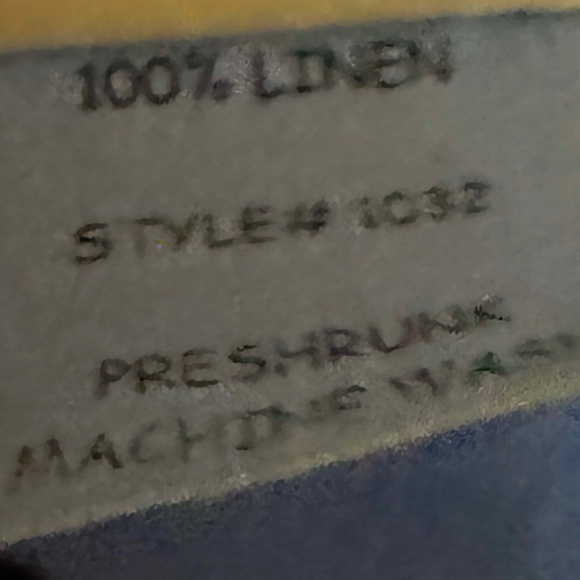 Habitat 100%  Blue Linen Shell size small - Picture 6 of 6